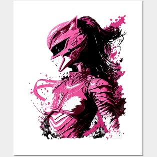 Pink Ranger Splash Posters and Art